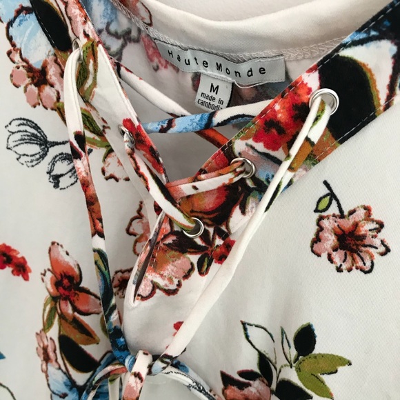 Floral off the shoulder Summer Shirt - Picture 2 of 6